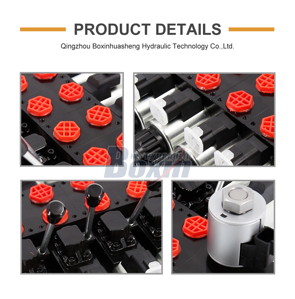 DCV56 Series 5 Spool Solenoid Controlled Sectional Valve detailed image